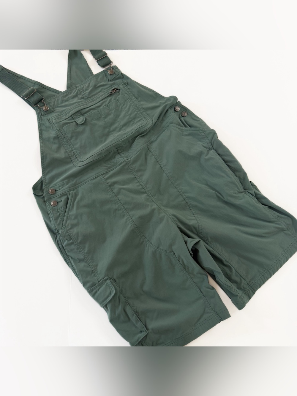 Duluth Trading Co Overalls Shorts Womens XL Heirloom Gardening Nylon